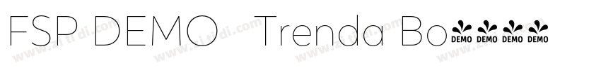 FSP DEMO   Trenda Bo字体转换